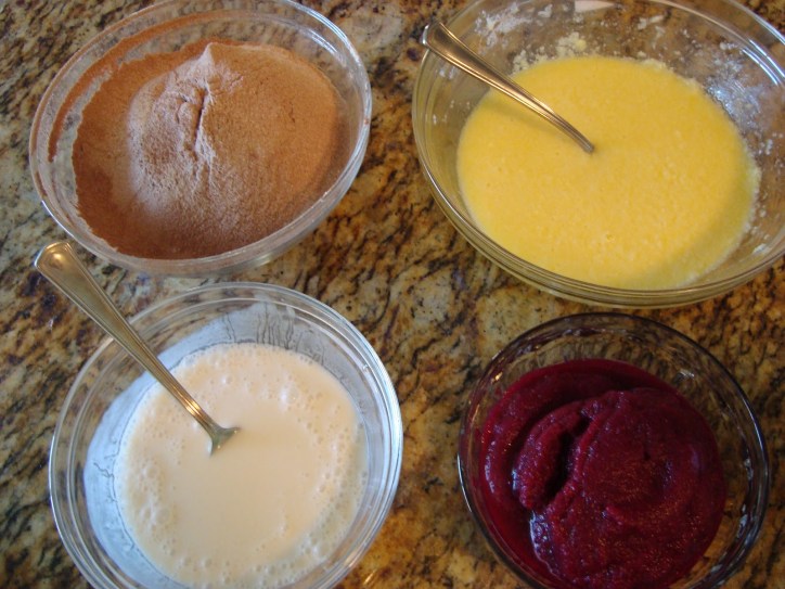 Ingredients for Red Velvet Beet Cupcakes Ready for Mixing!