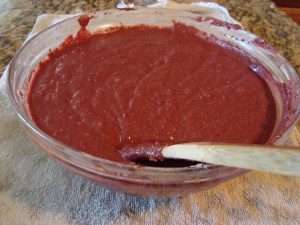 Red Velvet Beet Cupcake Batter