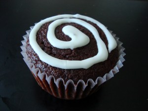 Red Velvet Beet Cupcake with Icing