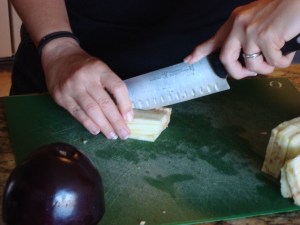 How to Chop Eggplant