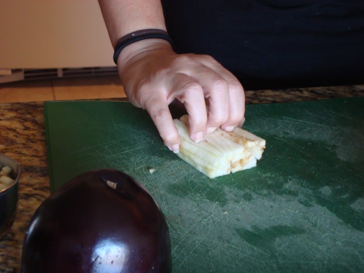 How to Chop Eggplant