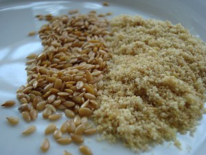 Flaxseed - before and after grinding