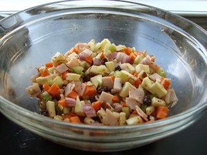 The finished mixture of yum!